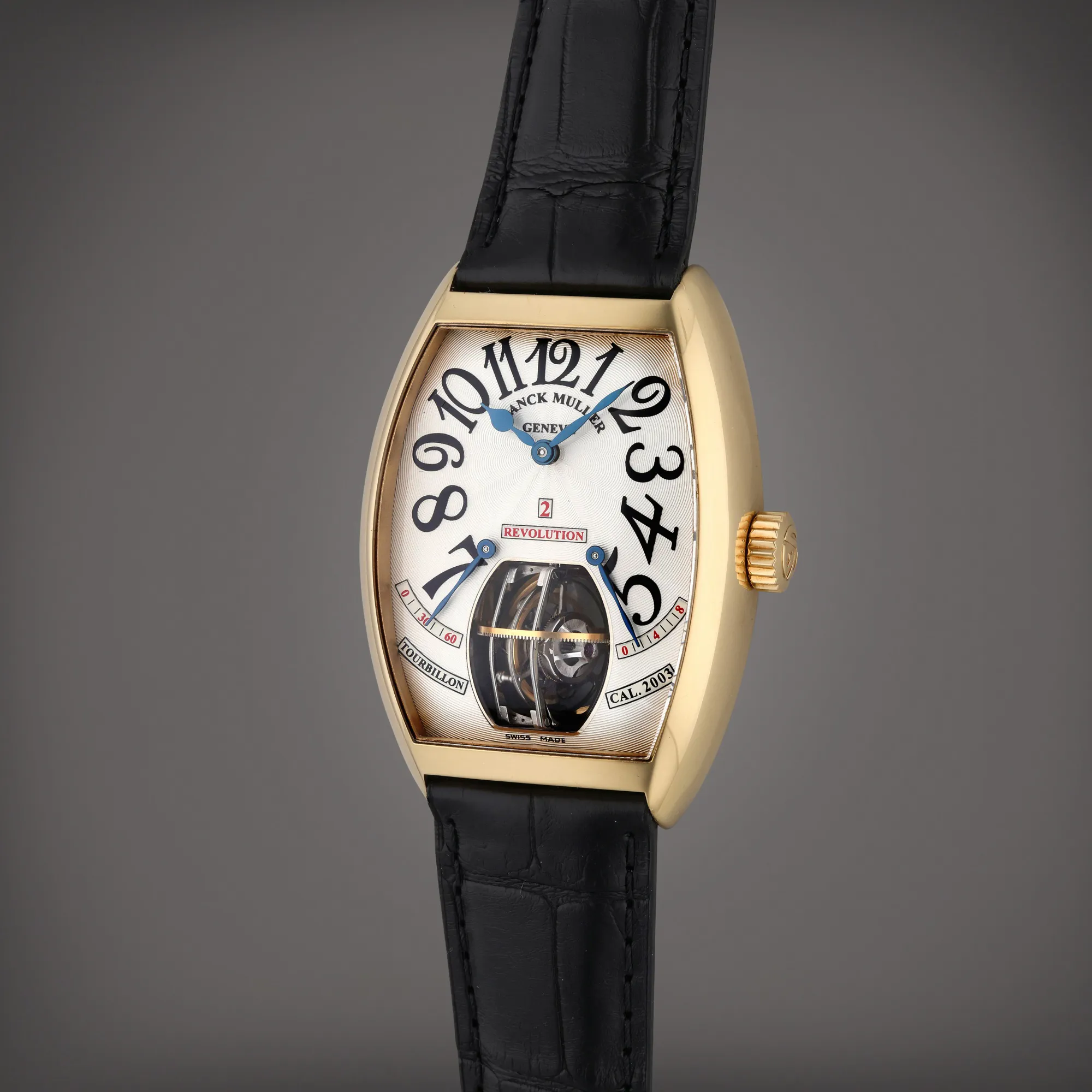 Franck Muller Revolution 2 48mm Yellow gold Silver