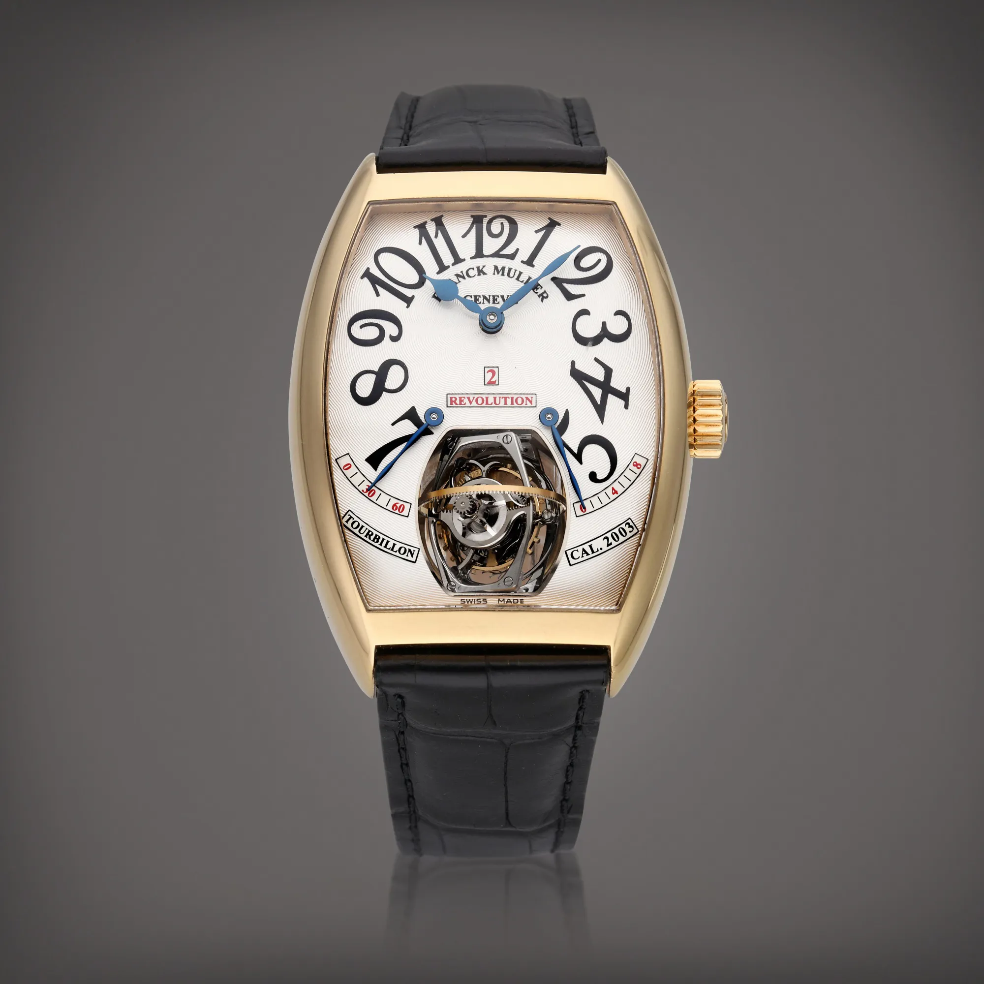 Franck Muller Revolution 2 48mm Yellow gold Silver 1