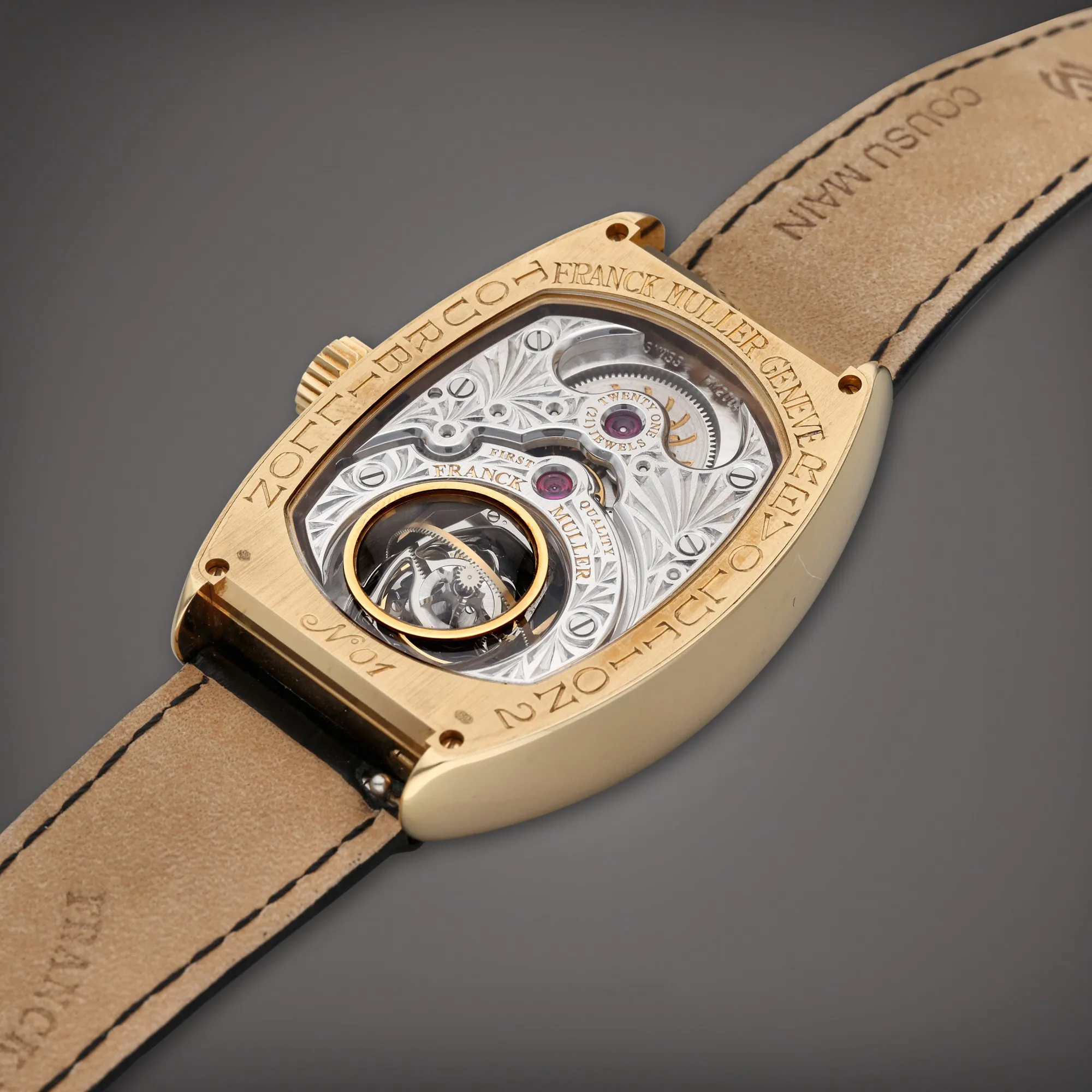 Franck Muller Revolution 2 48mm Yellow gold Silver 7