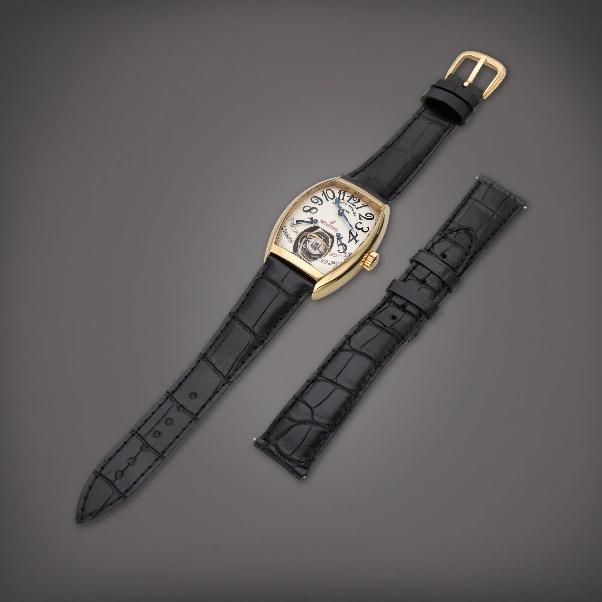 Franck Muller Revolution 2 48mm Yellow gold Silver 5