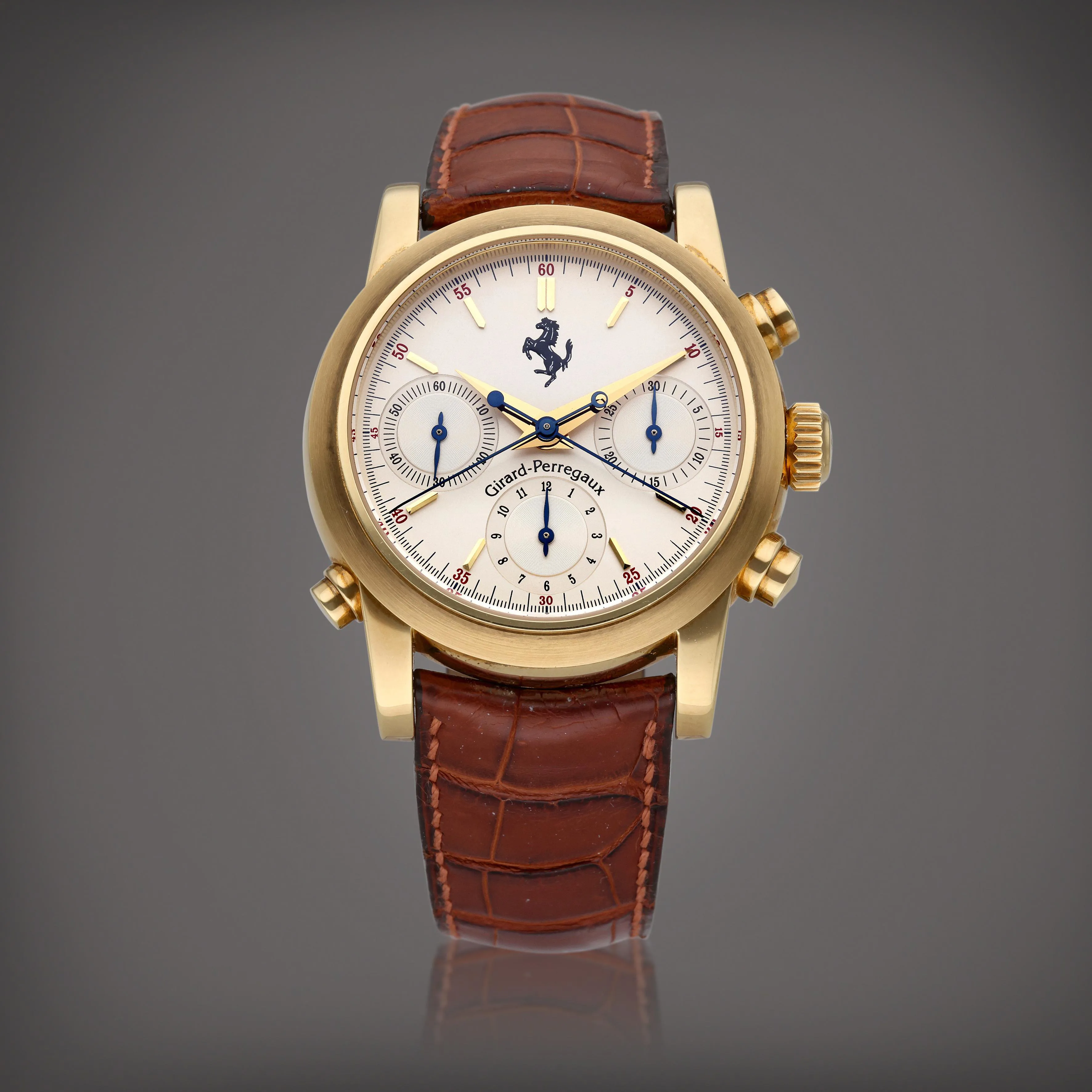 Girard-Perregaux Ferrari 9015 38mm Yellow gold Silver 3