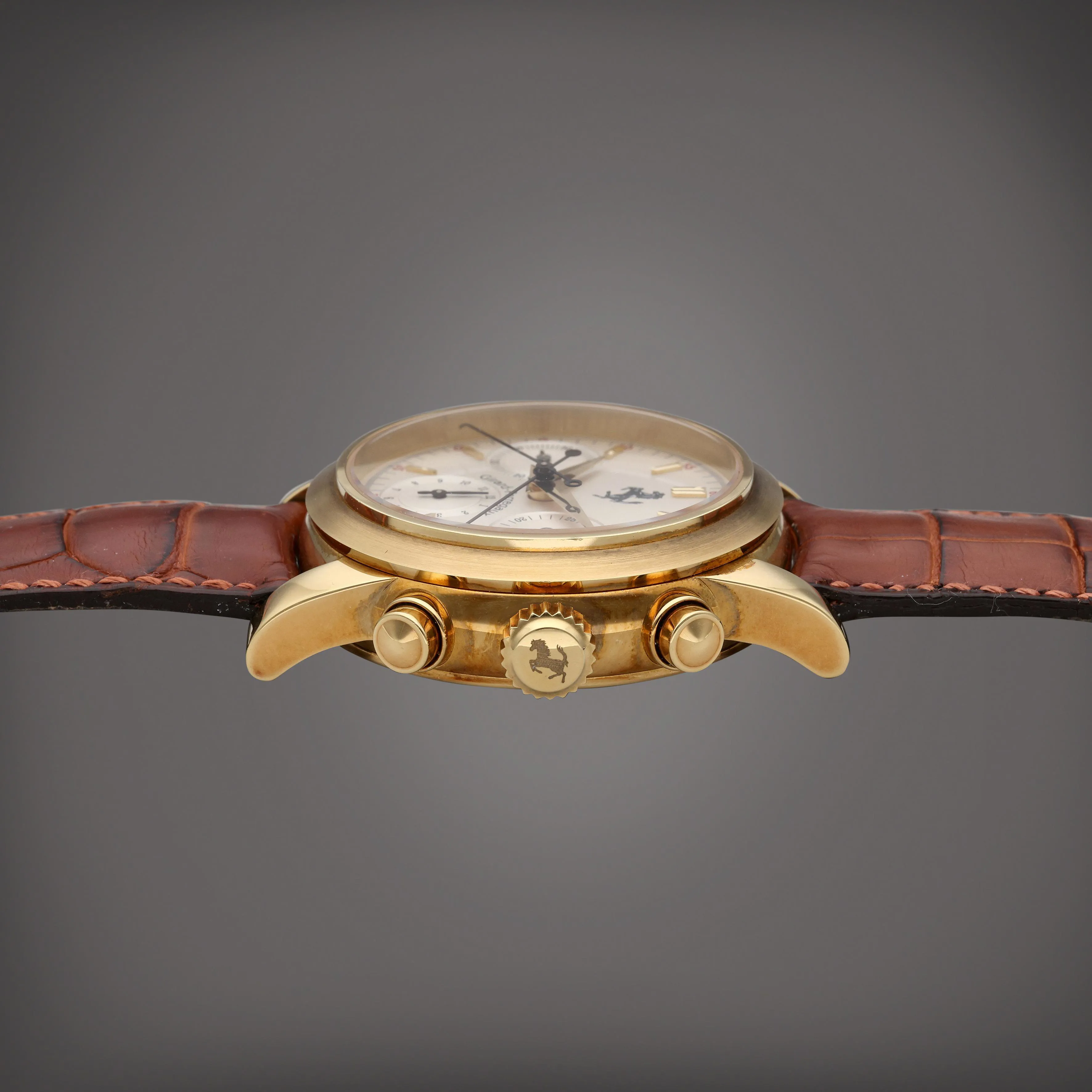 Girard-Perregaux Ferrari 9015 38mm Yellow gold Silver 4