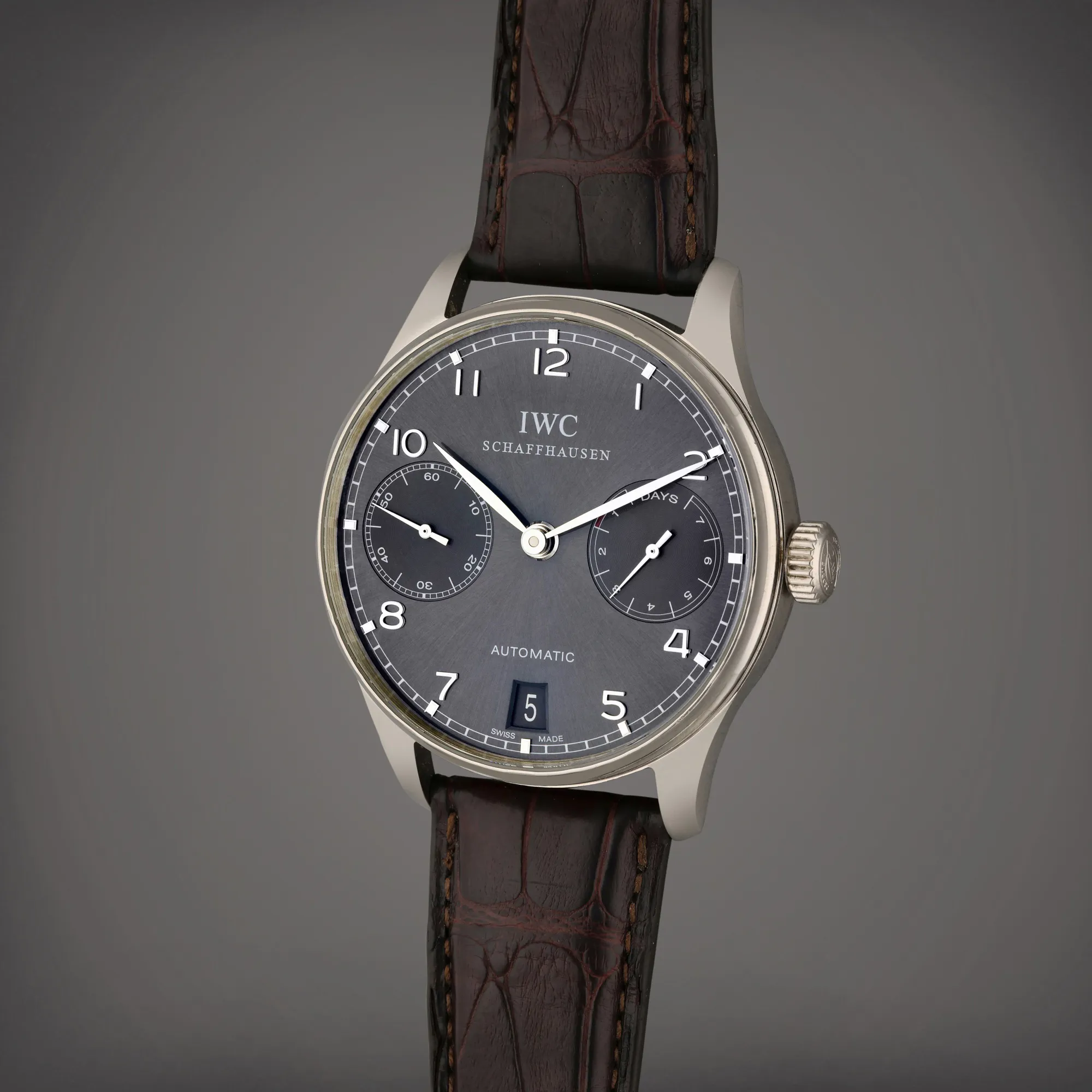 IWC Portugieser IW500106 42mm White gold Gray