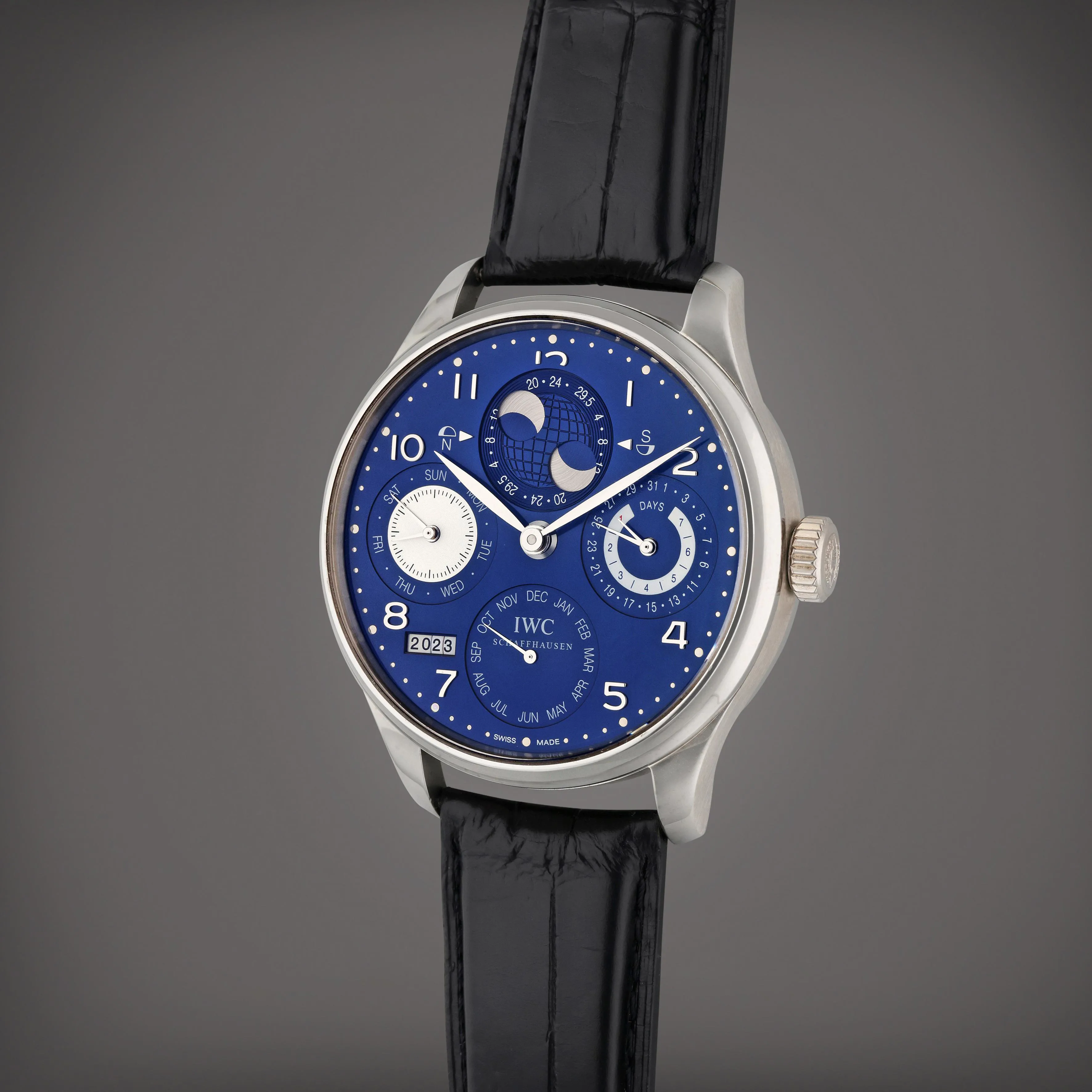 IWC Portugieser IW503203 44mm White gold Blue