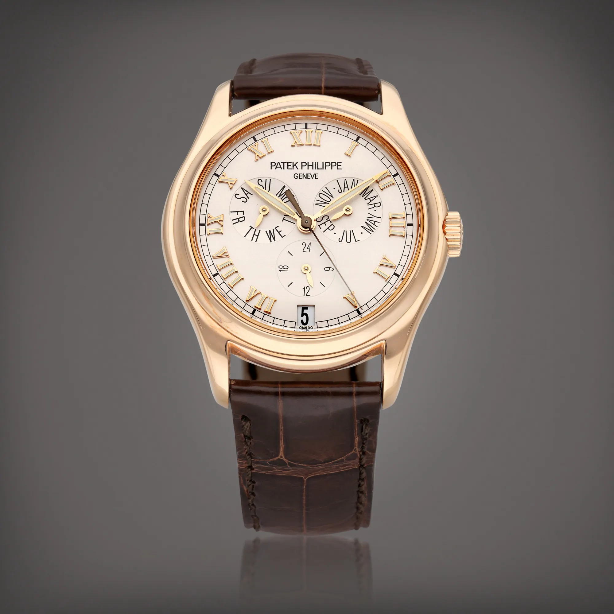 Patek Philippe Annual Calendar 5035R-001 36.5mm Rose gold Silver 3