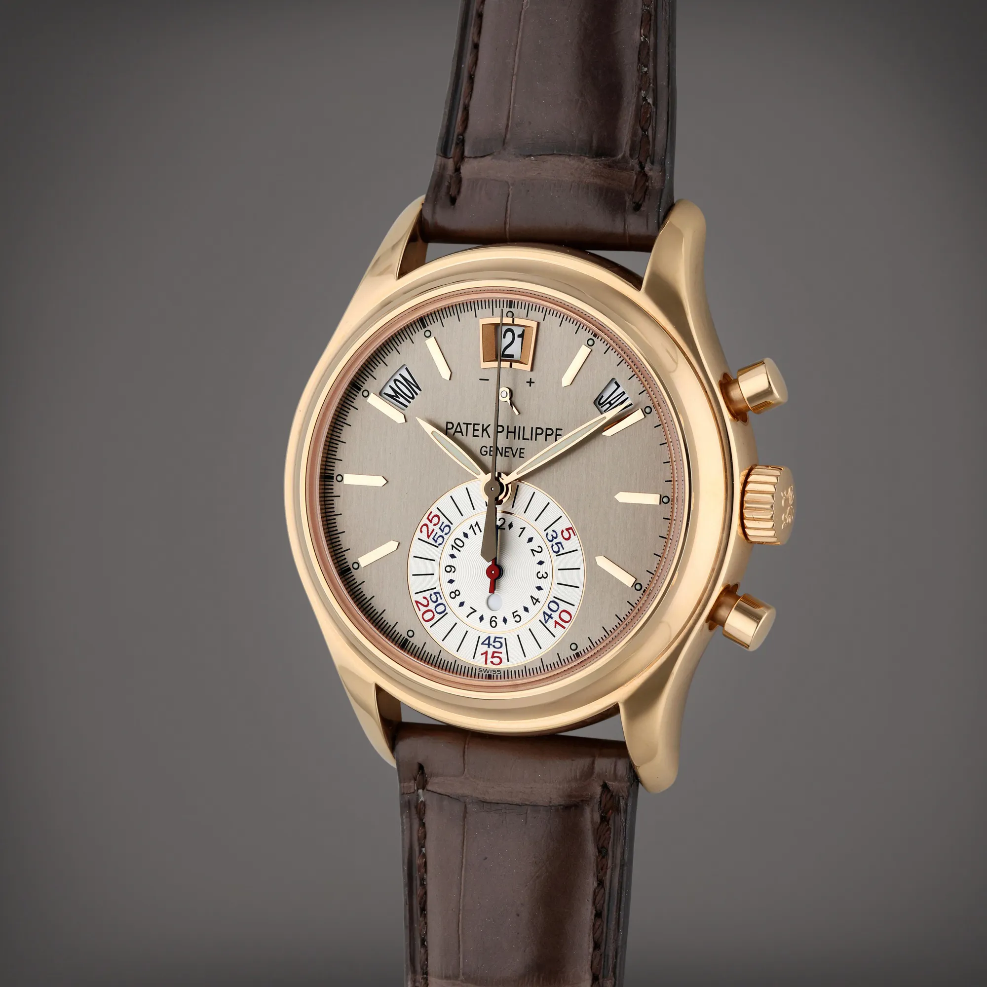 Patek Philippe Annual Calendar Chronograph 5960R-001 40.5mm Rose gold Gray