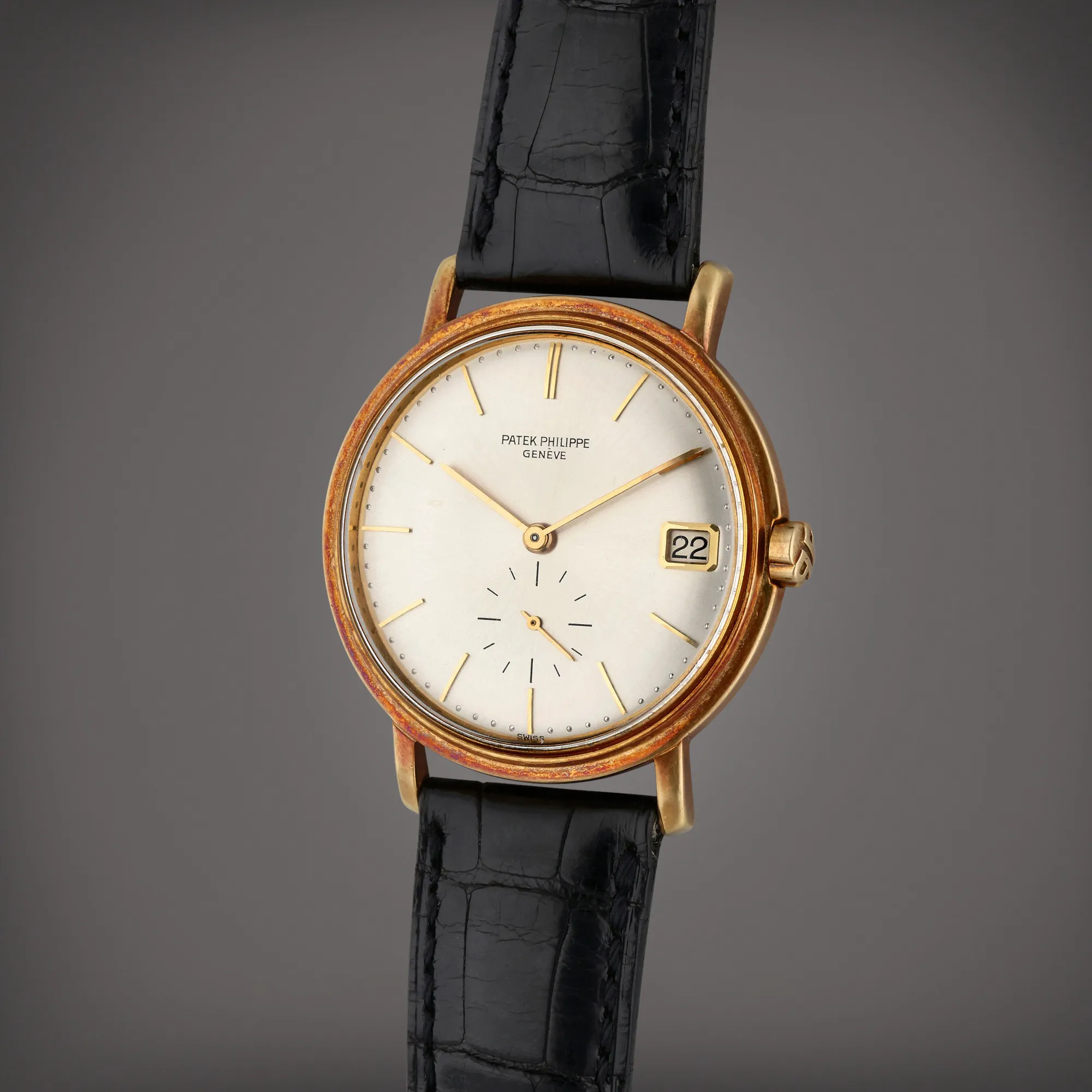 Patek Philippe Calatrava 3445 35mm Yellow gold Silver