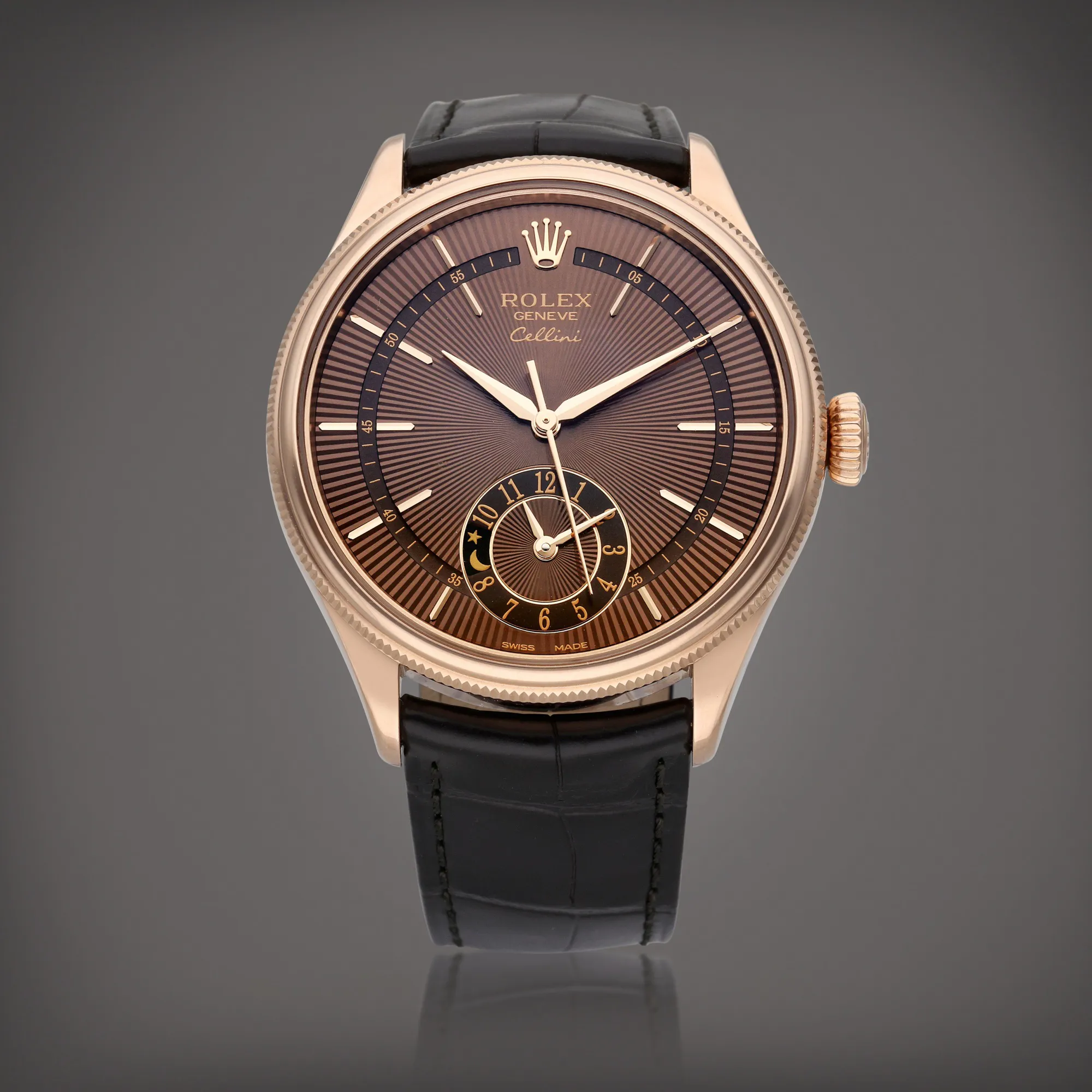 Rolex Cellini 50525 39mm Rose gold Brown 1