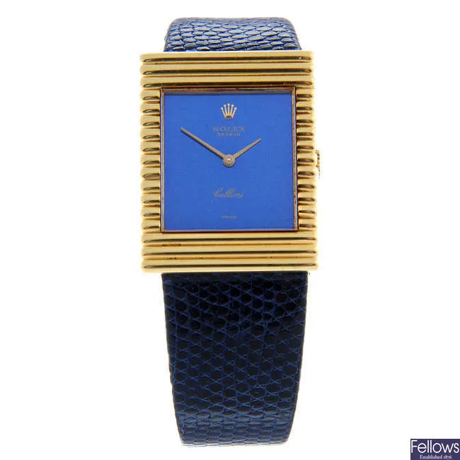 Rolex Cellini King Midas 4012 25mm Yellow gold Blue