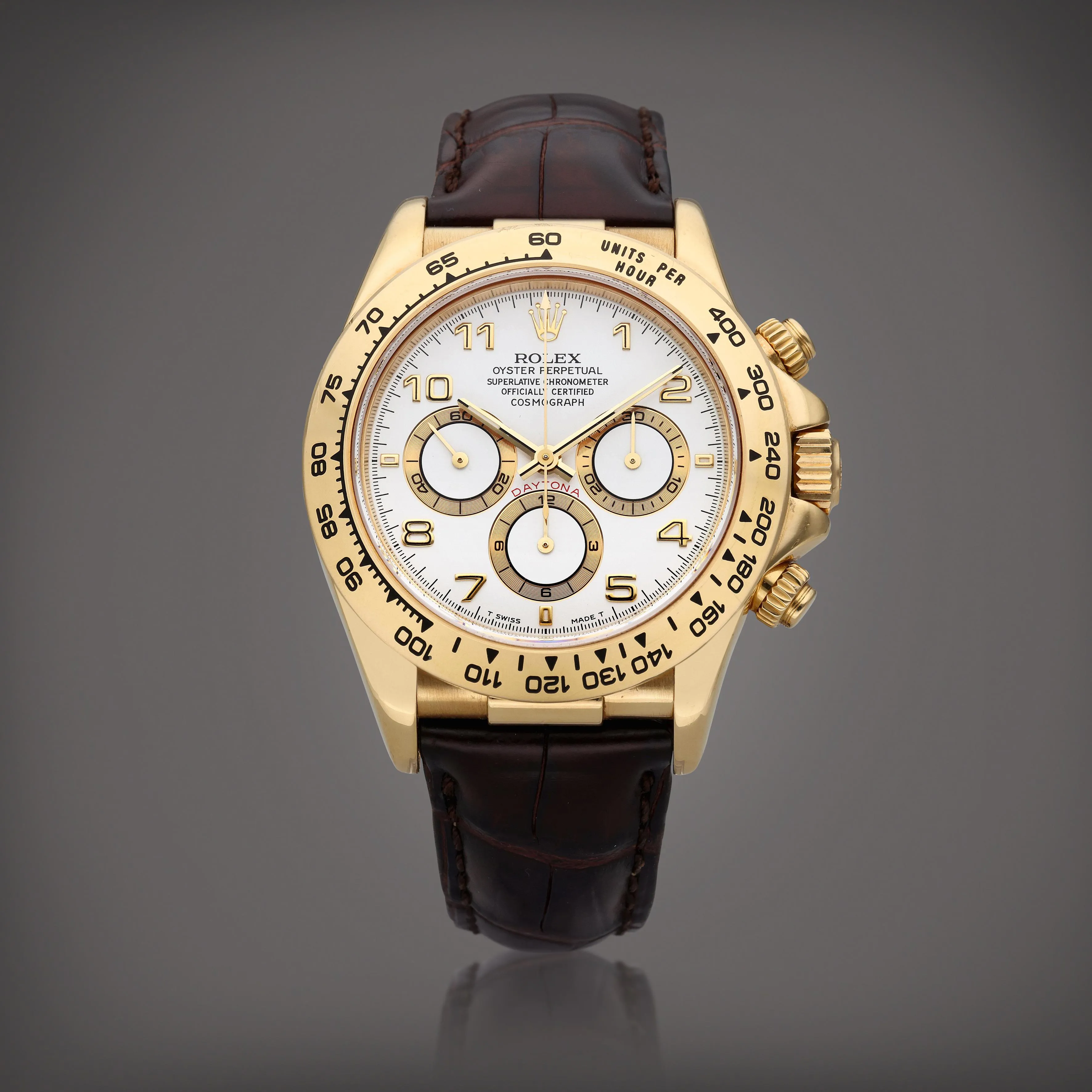 Rolex Daytona 16518 40mm Yellow gold White 1