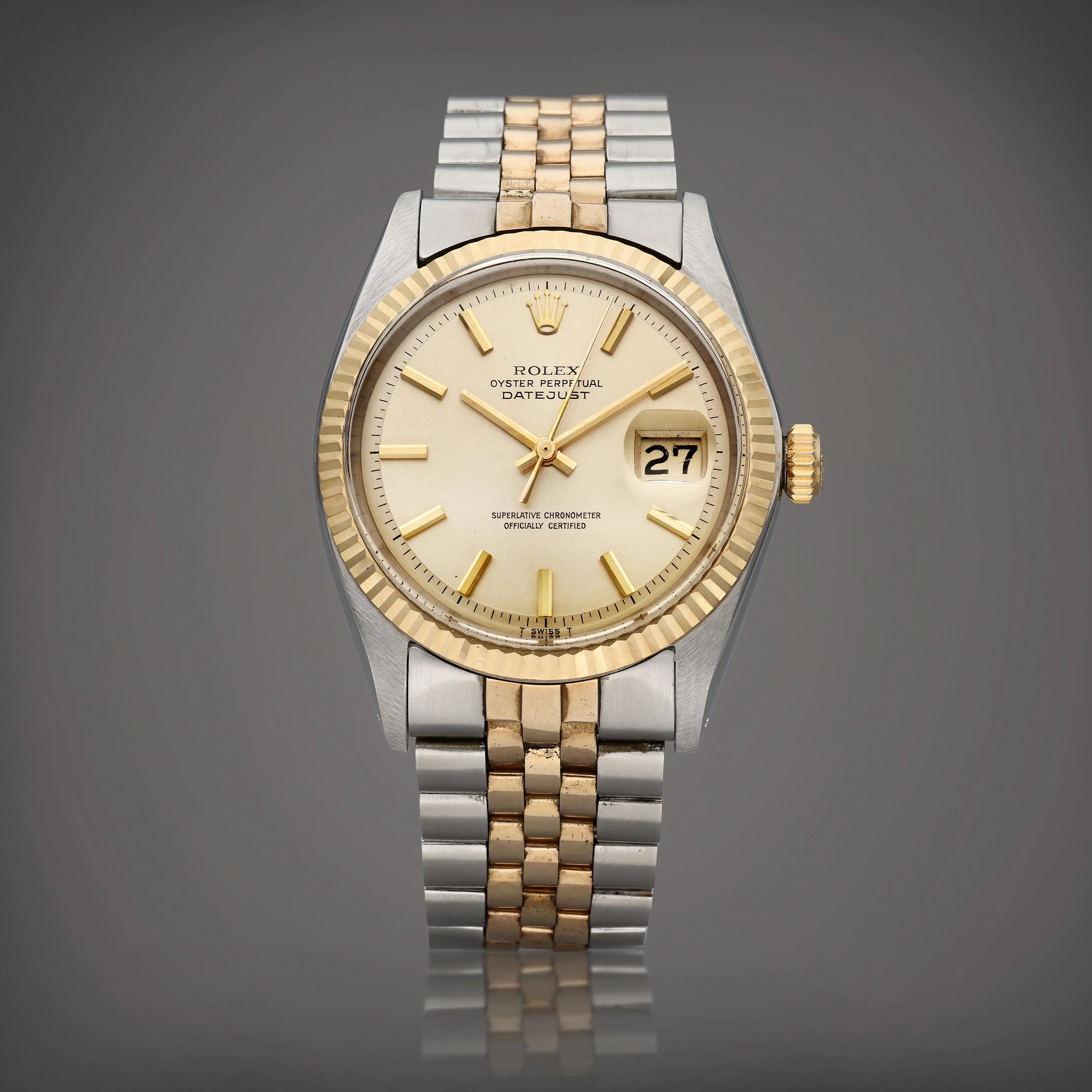 Rolex Datejust 36 1601 36mm Yellow gold and stainless steel Champagne 1