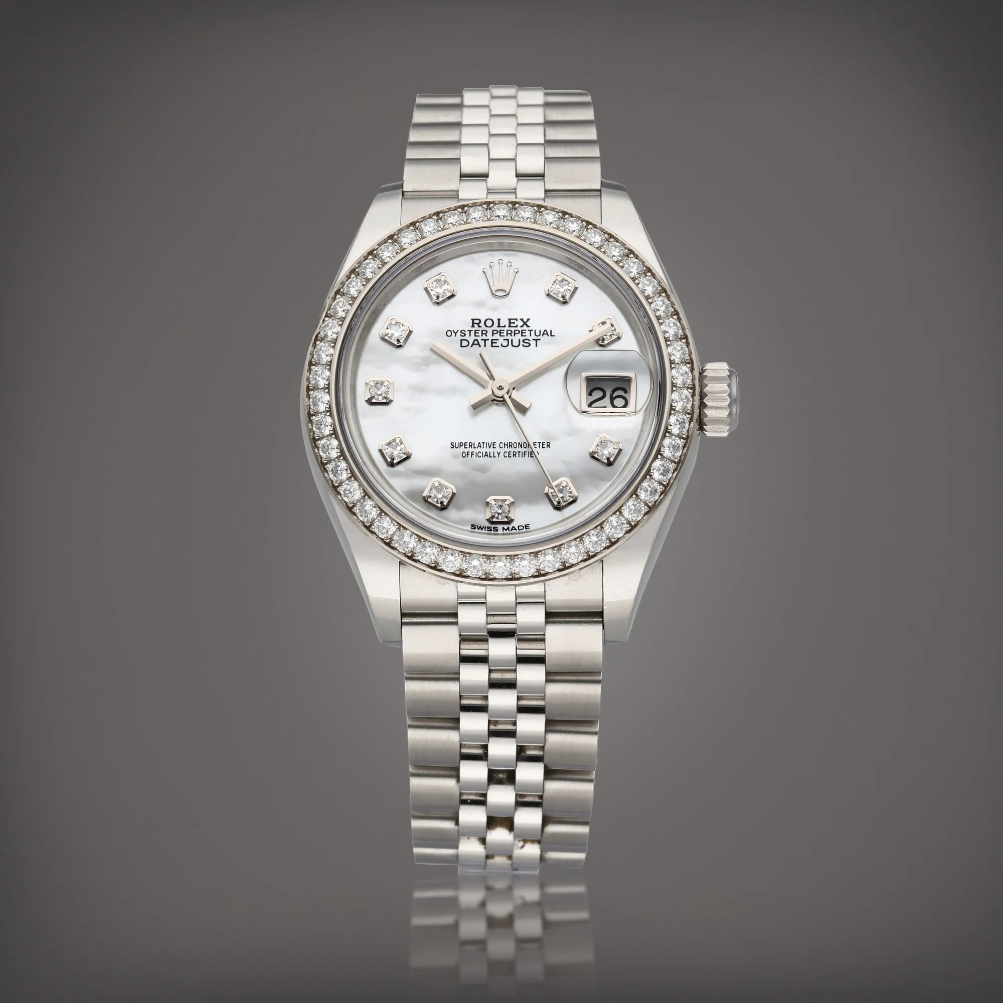 Rolex Lady-Datejust 279384RBR 28mm Diamond Mother-of-pearl 1