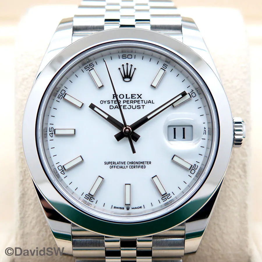 Rolex Datejust 41 126300 41mm Stainless steel White 2