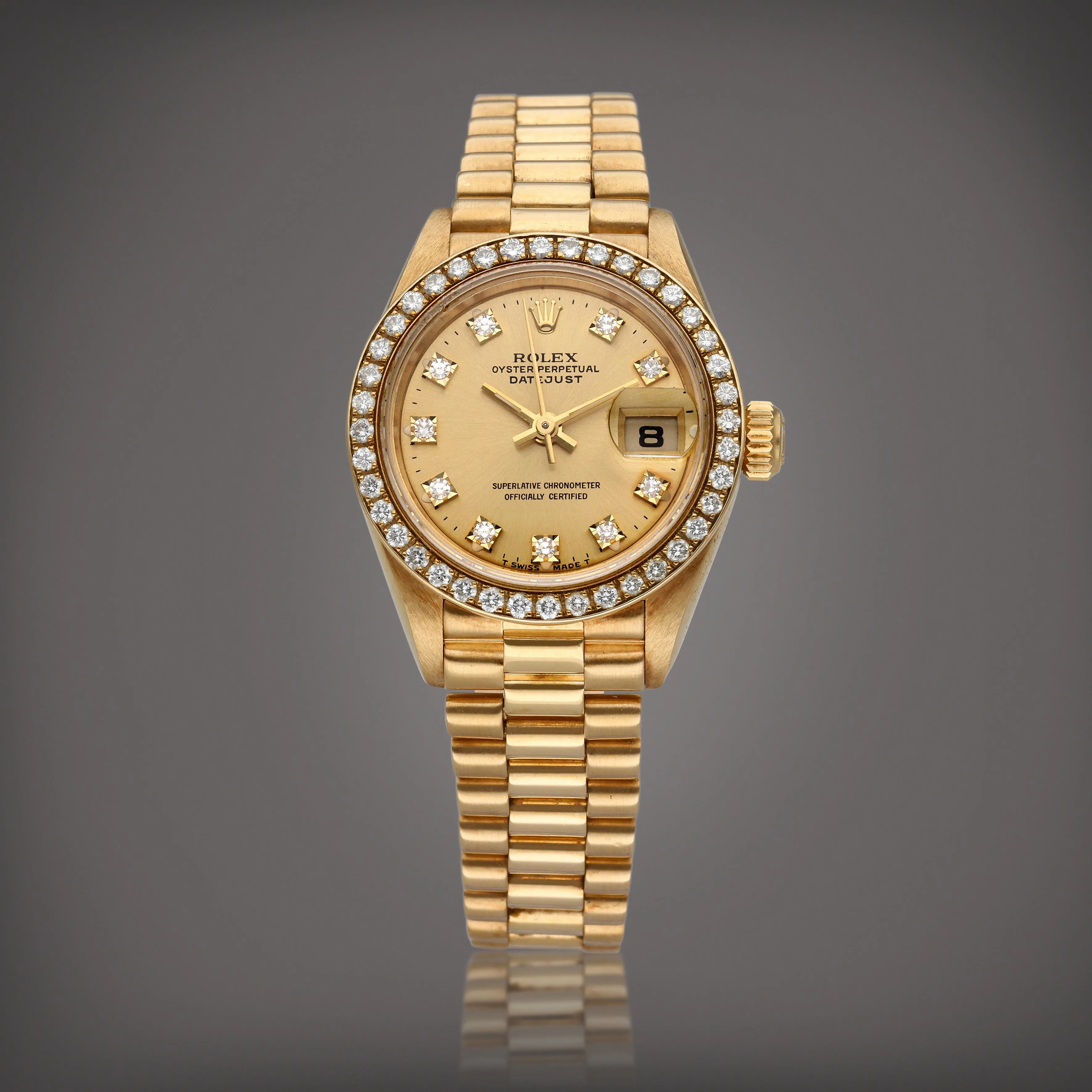 Rolex Lady-Datejust 69138 26mm Yellow gold Champagne 1