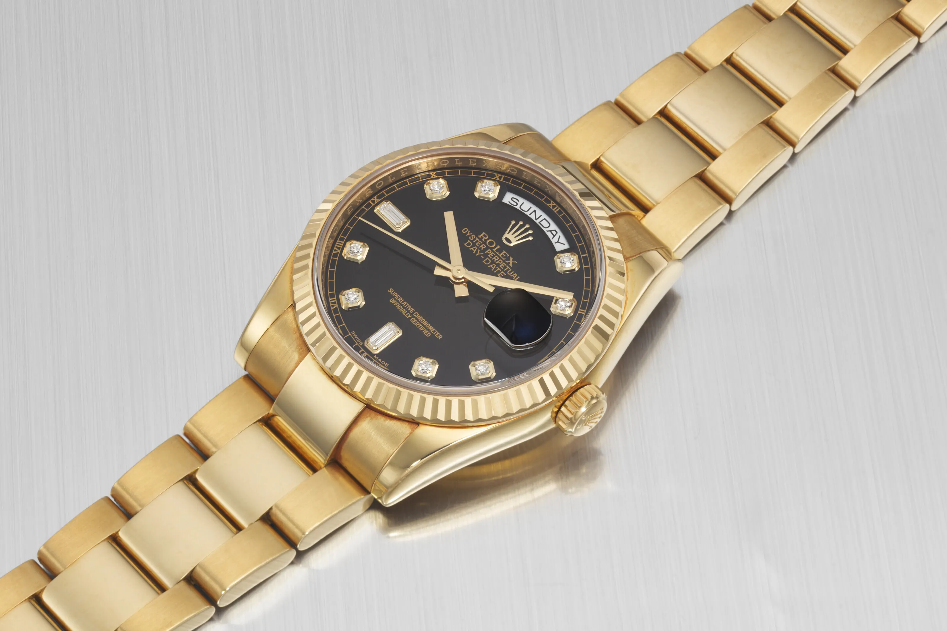 Rolex Day-Date 36 118238 36mm Yellow gold Black 2