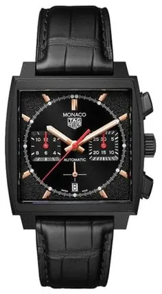 TAG Heuer Monaco CBL2180 39mm Stainless steel Black