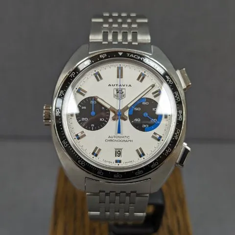 TAG Heuer Autavia CY2110 42mm Stainless steel White