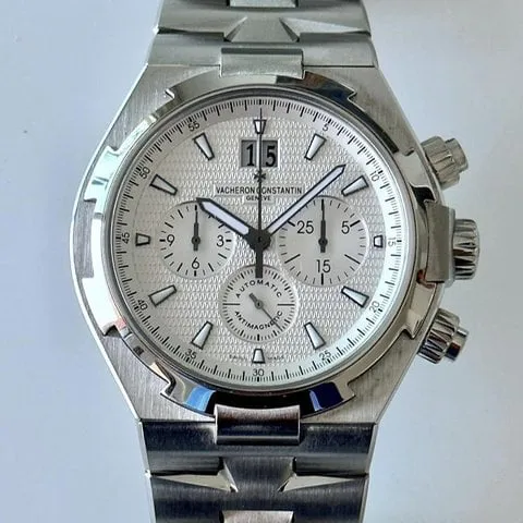 Vacheron Constantin Overseas Chronograph 49150/B01A-9095 42mm Stainless steel Silver