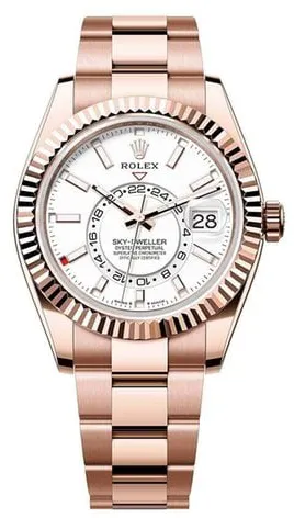 Rolex Sky-Dweller 326935 42mm Rose gold White