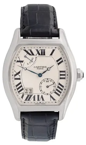 Cartier Tortue W1545951 38mm White gold Silver