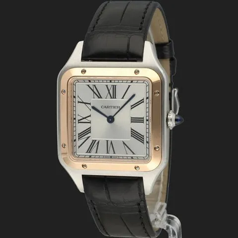 Cartier Santos Dumont W2SA0011 43.5mm Yellow gold and Stainless steel Silver