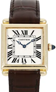 Cartier Tank 1630 Yellow gold Weiß