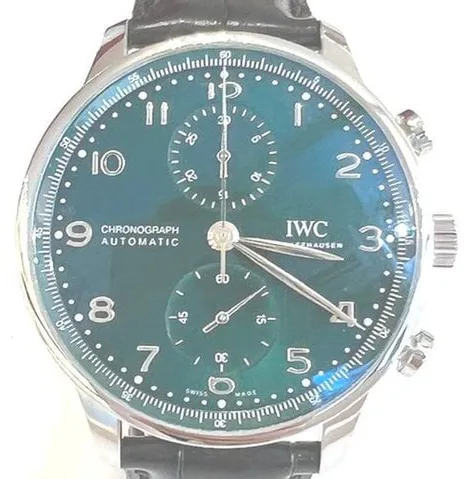 IWC Portugieser IW371615 41mm Stainless steel Green