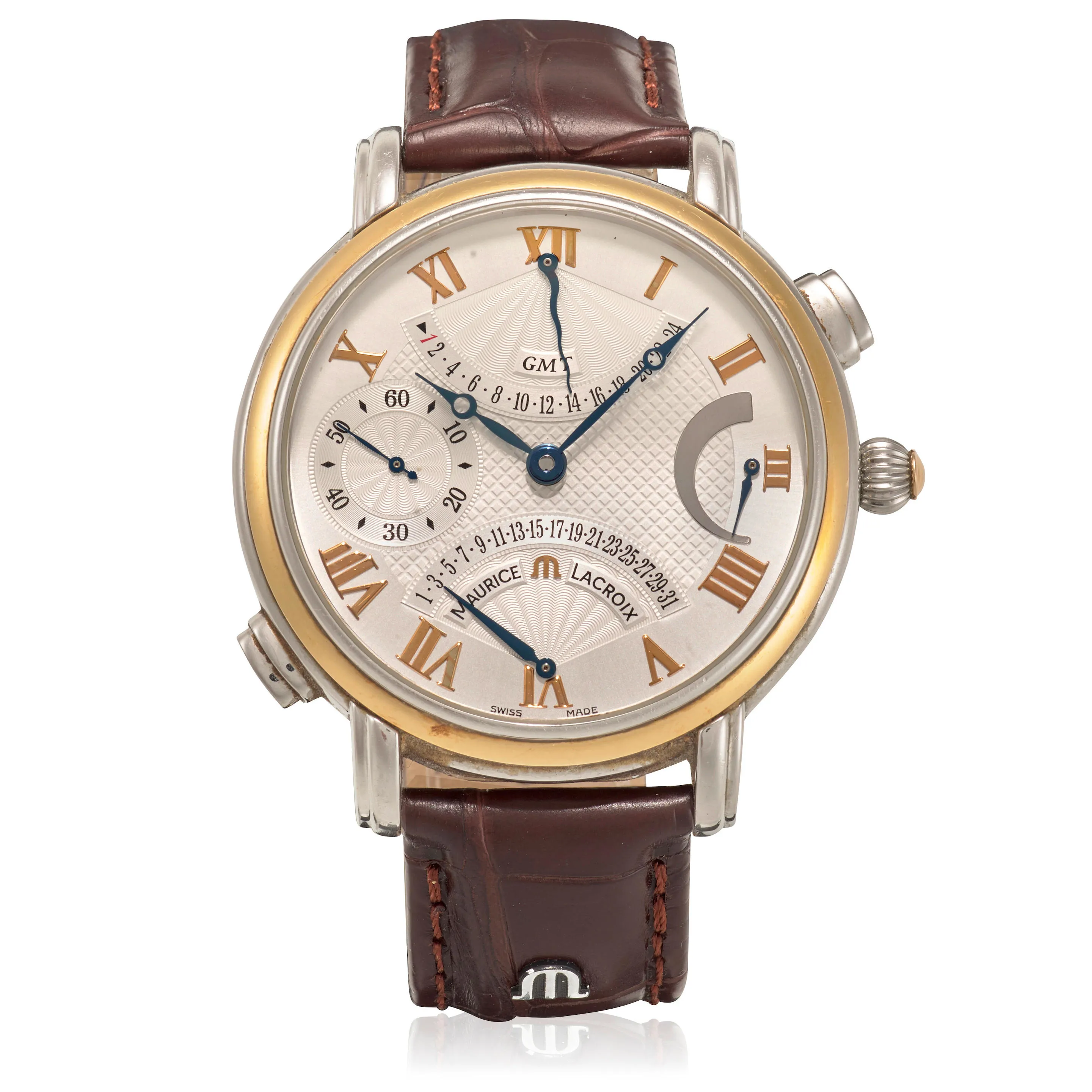 Maurice Lacroix Masterpiece MP7018 42mm Yellow gold and Stainless steel Silver