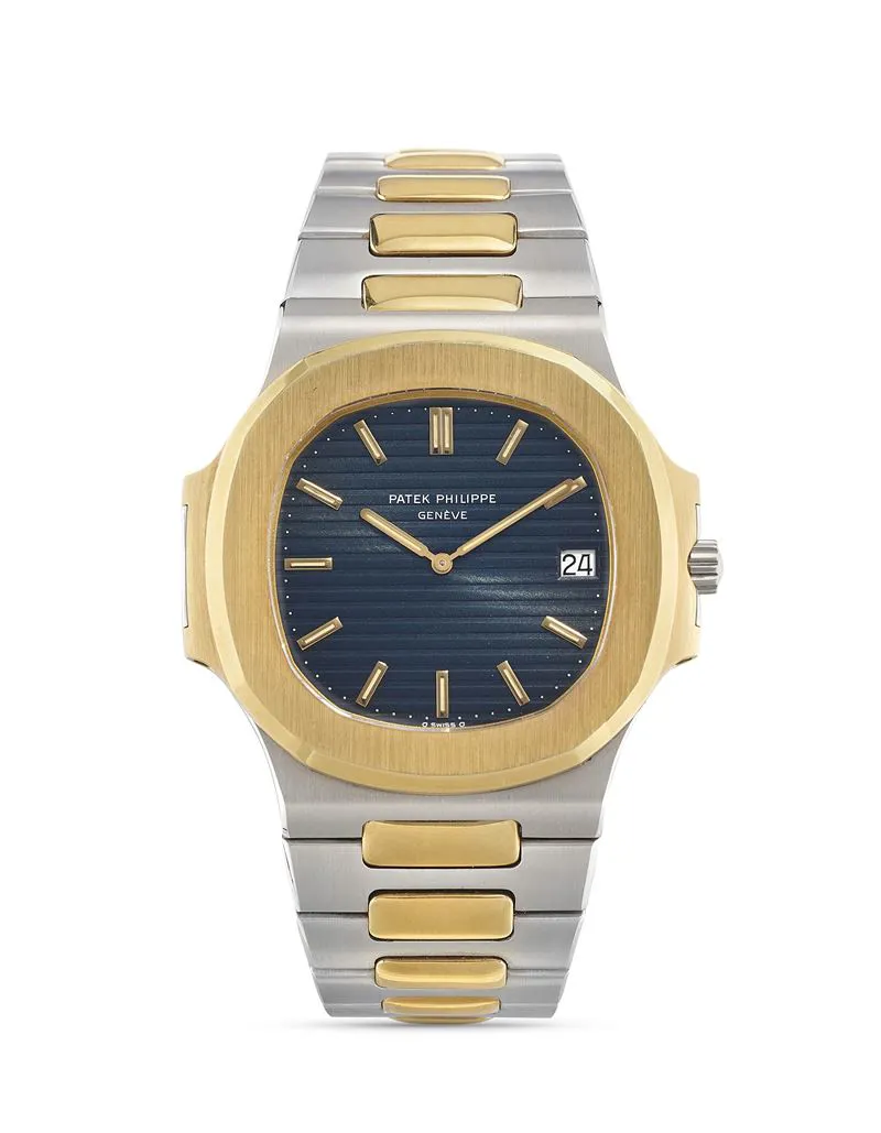 Patek Philippe Nautilus 3700/1 42mm Yellow gold and Stainless steel Blue