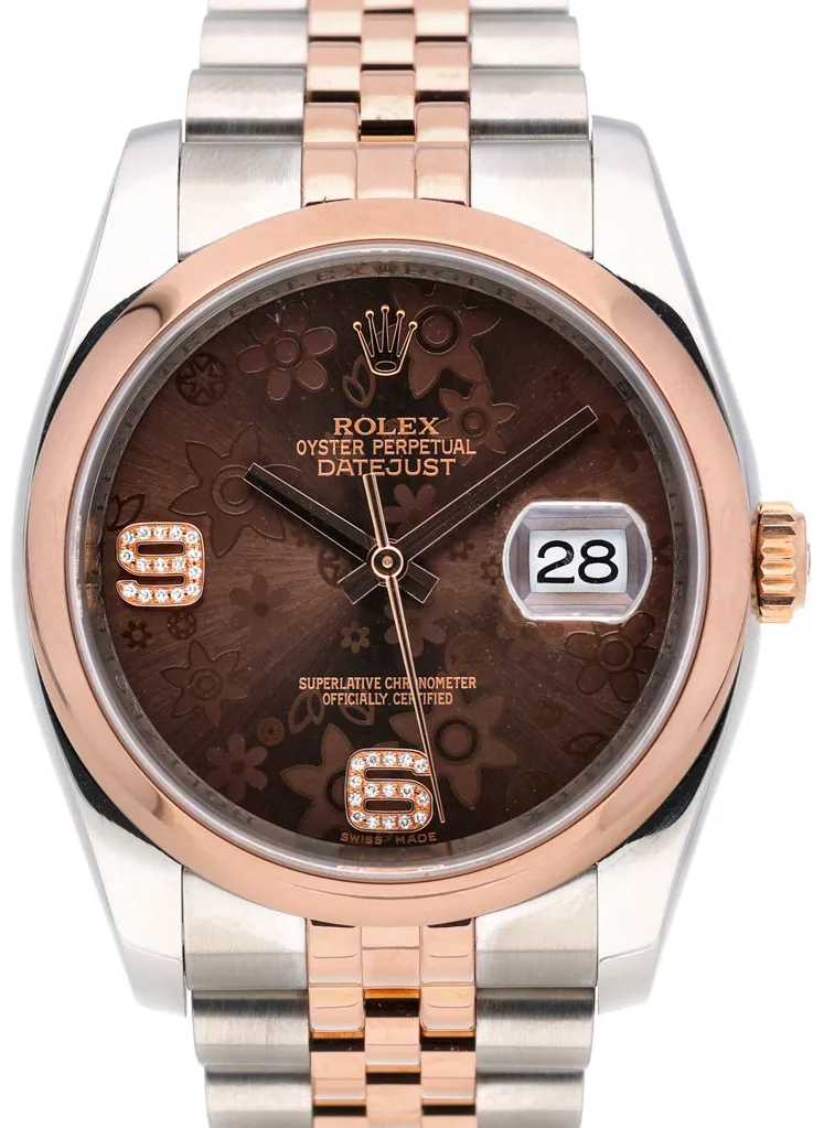 Rolex Datejust 36 116201 36mm Rose gold and Stainless steel