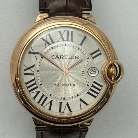 Cartier Ballon Bleu 2999 42mm Rose gold Silver