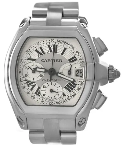 Cartier Roadster W62006X6 43mm Stainless steel Silver