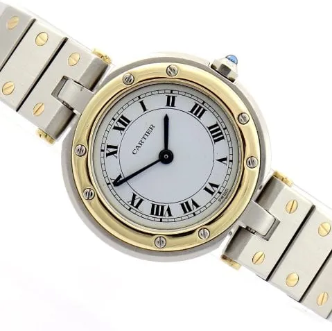 Cartier Santos 8191 27mm Yellow gold and Stainless steel White