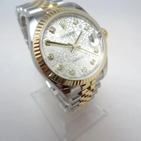 Rolex Datejust 31 178273 31mm Yellow gold and Stainless steel Silver