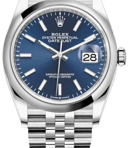 Rolex Datejust 36 126200 36mm Stainless steel Blue