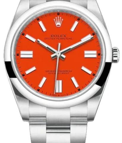 Rolex Oyster Perpetual 41 124300 41mm Stainless steel Red