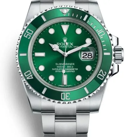 Rolex Submariner 116610LV 40mm Steel Green