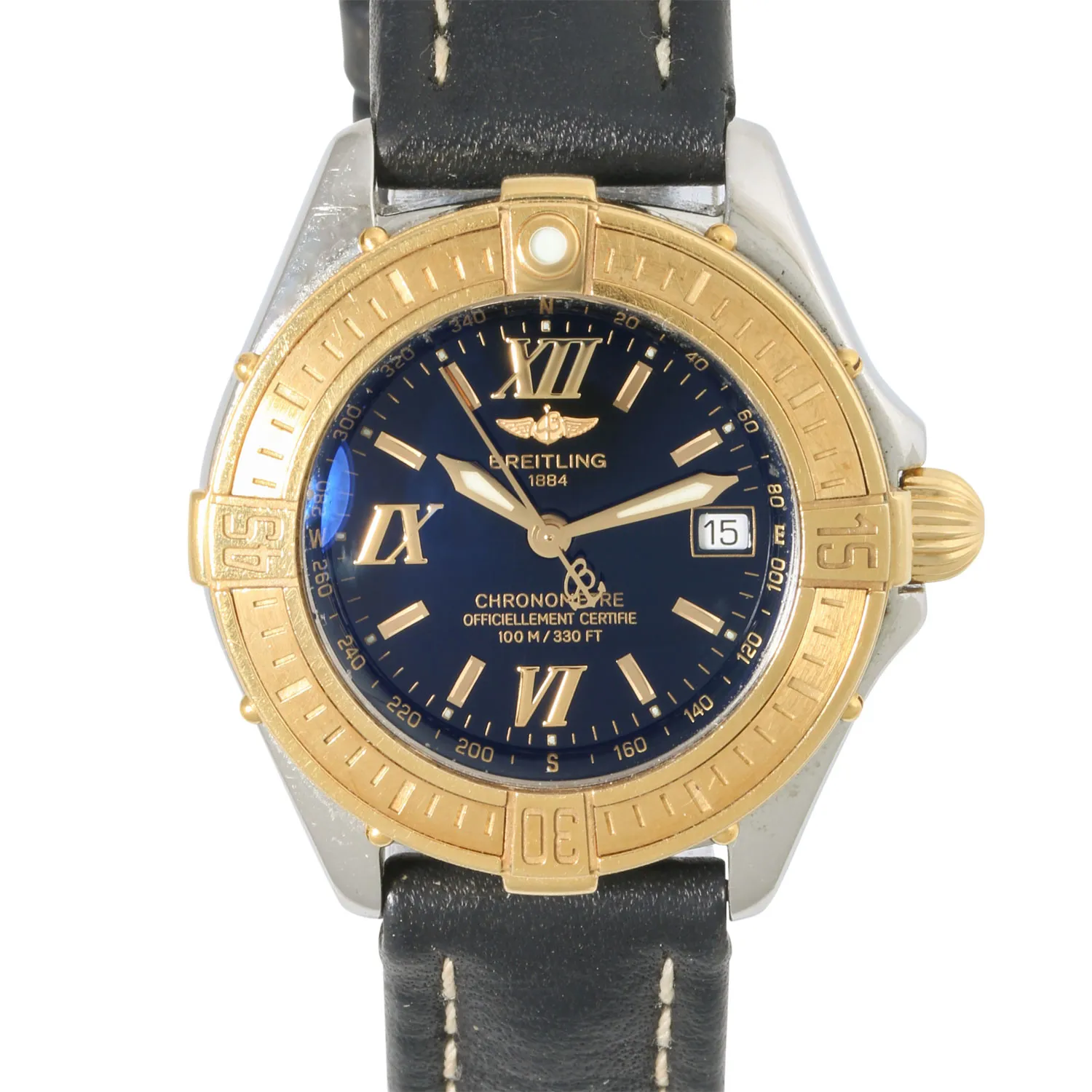 Breitling Cockpit D67365 31mm Yellow gold and Stainless steel Blue