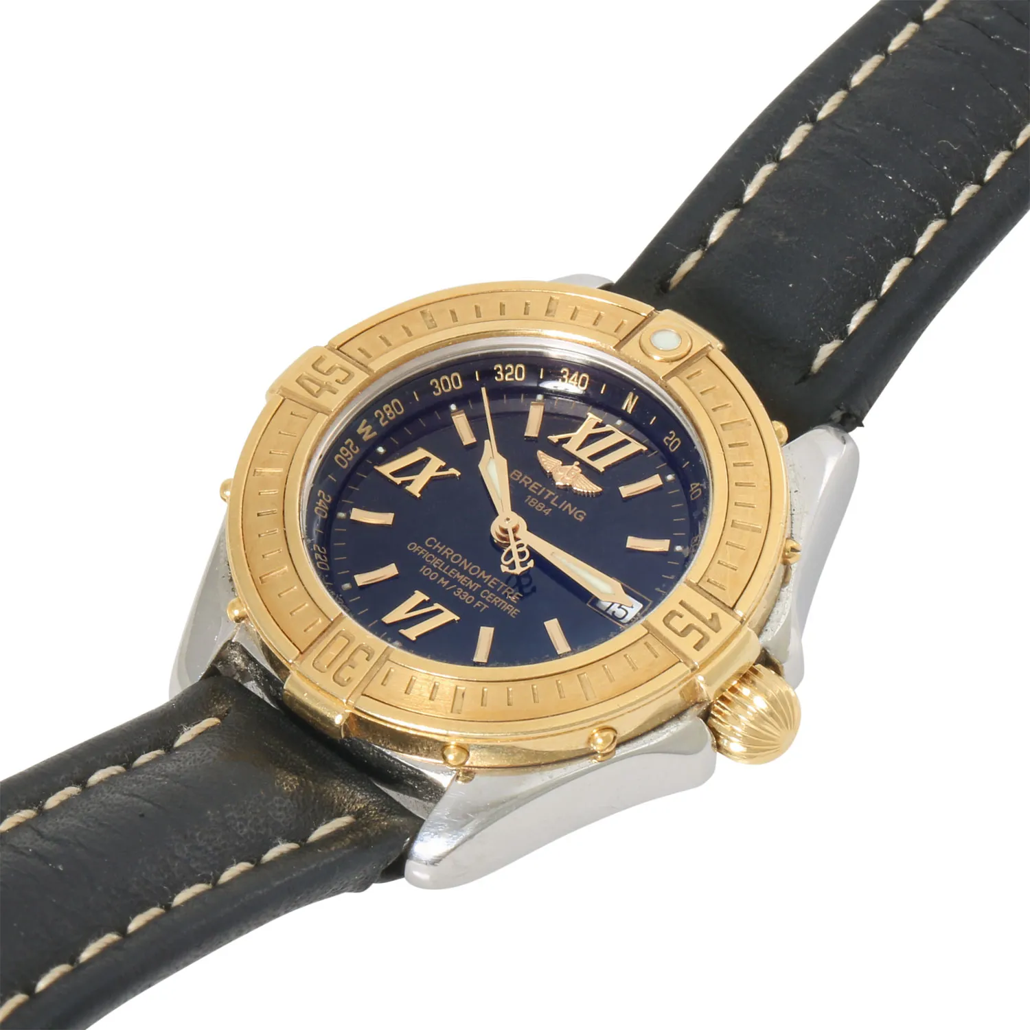 Breitling Cockpit D67365 31mm Yellow gold and Stainless steel Blue 4