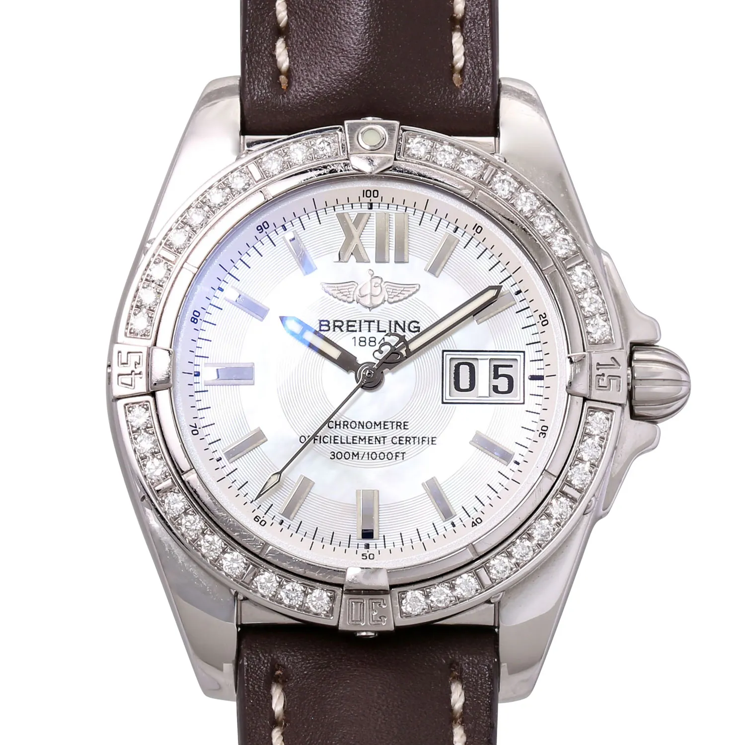 Breitling Galactic A49350 41mm Stainless steel Mother-of-pearl