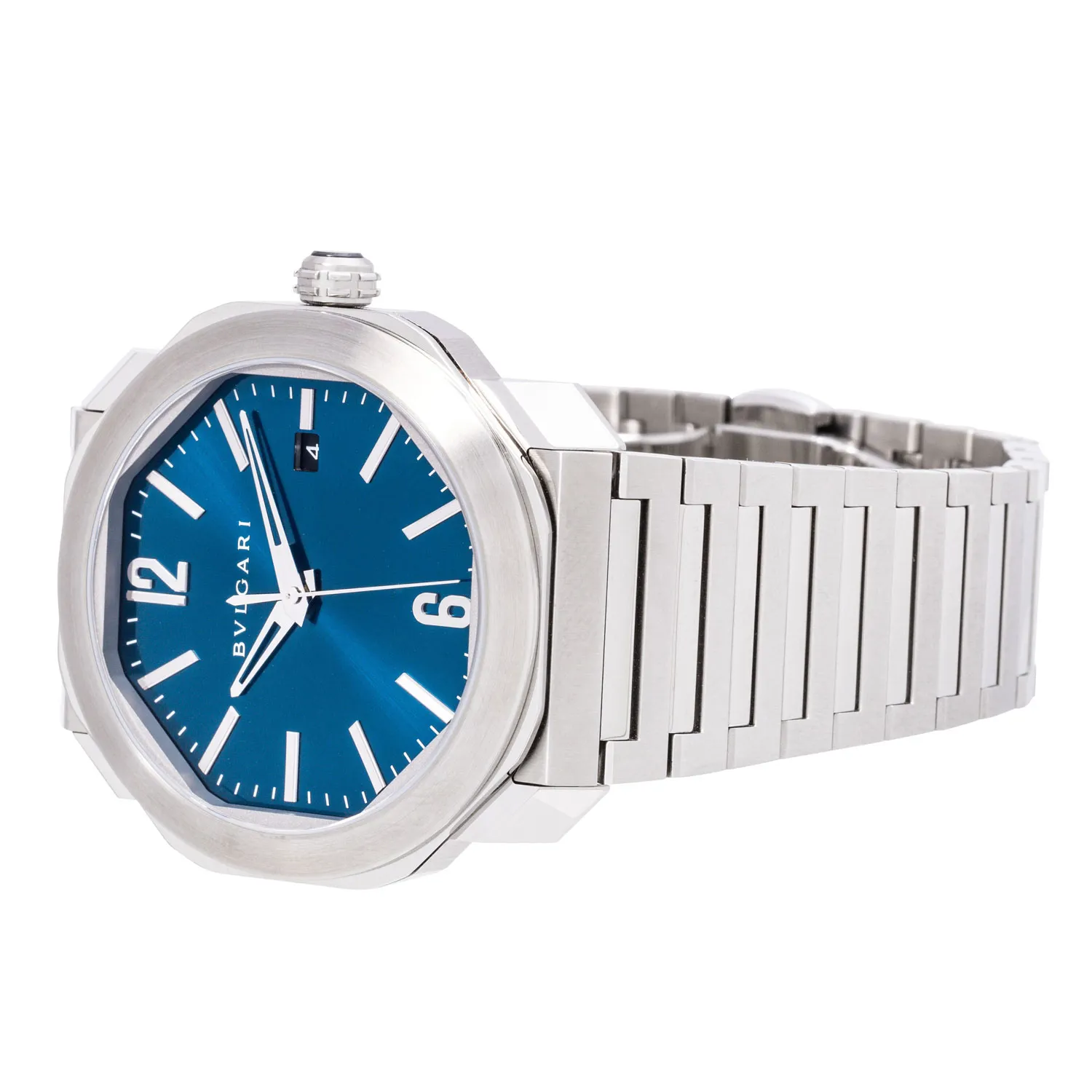 Bulgari Octo 102856 41mm Stainless steel Blue 5