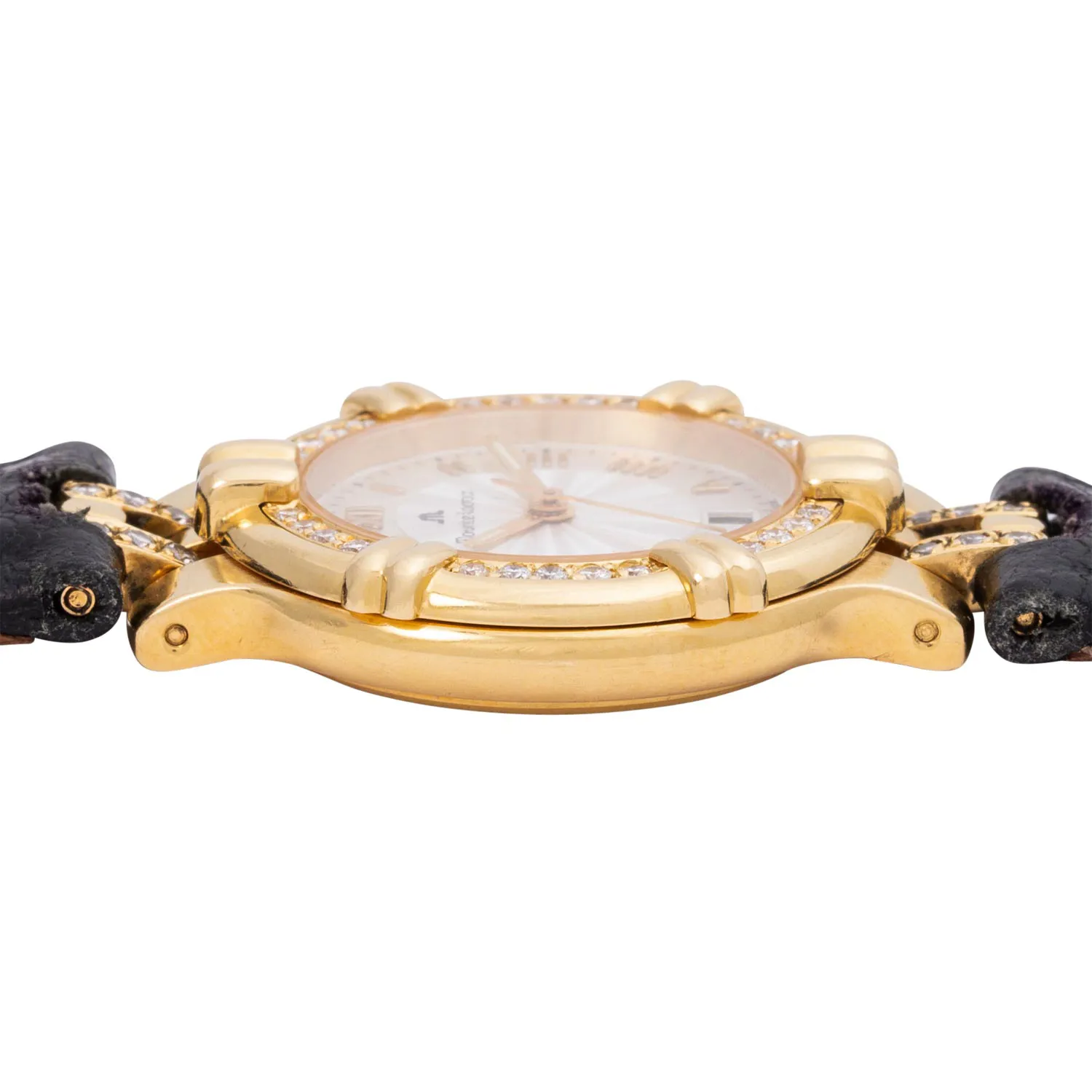 Maurice Lacroix 1079 27mm Yellow gold and Diamond Silver 3