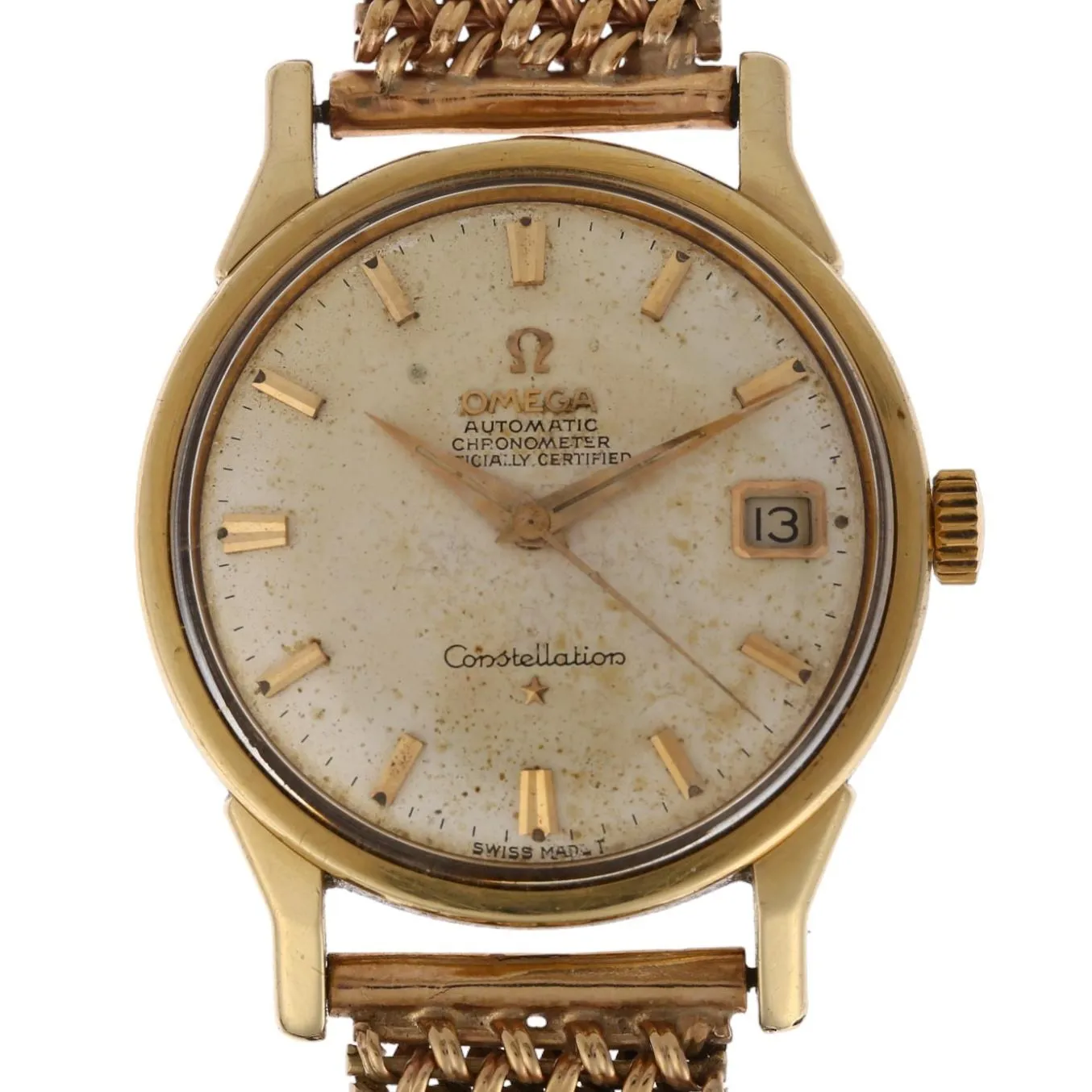 Omega Constellation 168.005 34mm Gold-plated Silver