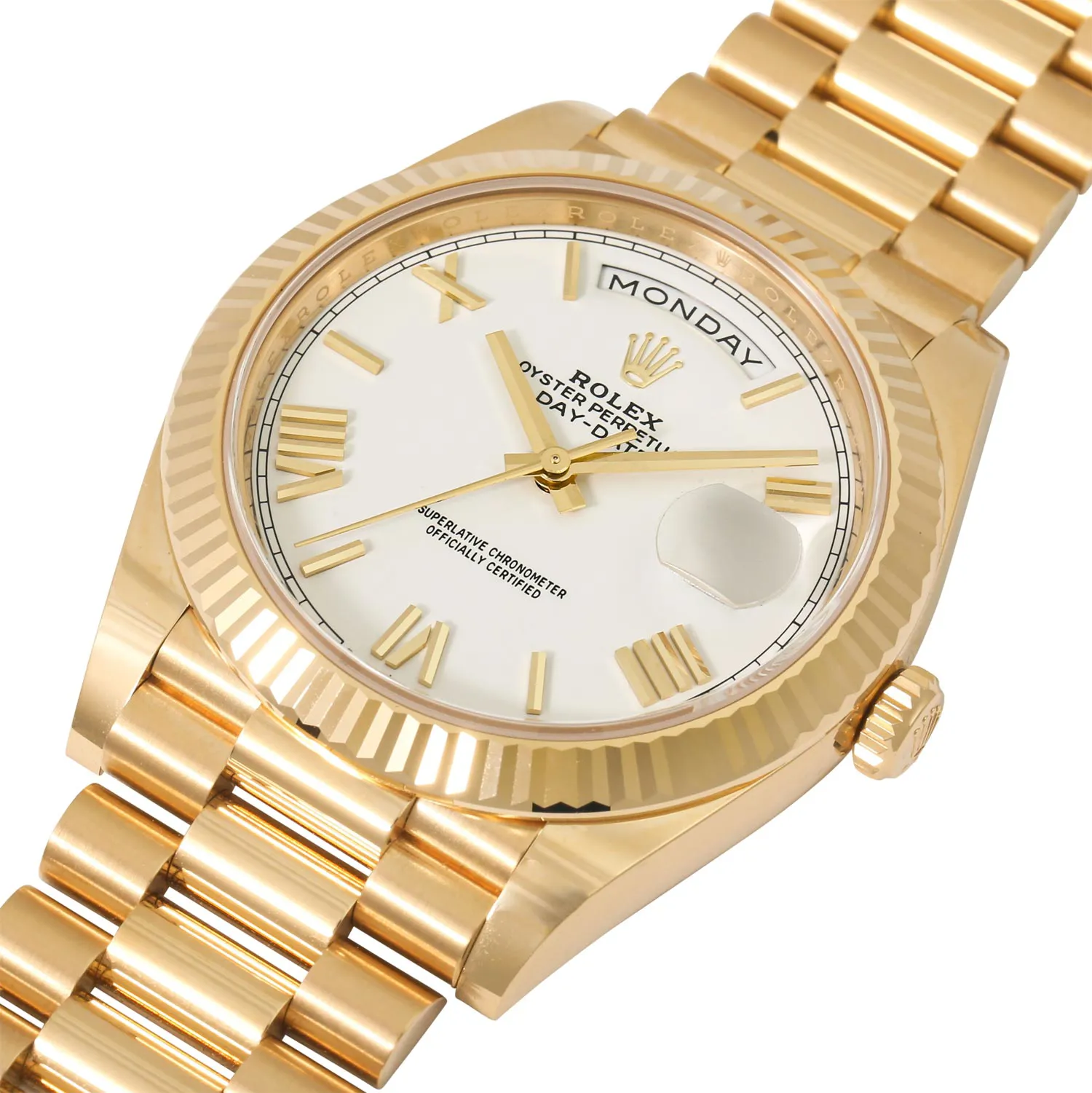 Rolex Day-Date 40 228238-0042 40mm 18k yellow gold White 4