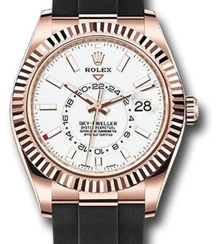 Rolex Sky-Dweller 326235 42mm Rose gold White