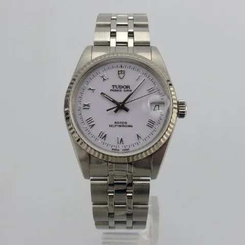 Tudor Prince Date 72034 32mm Yellow gold and Stainless steel White