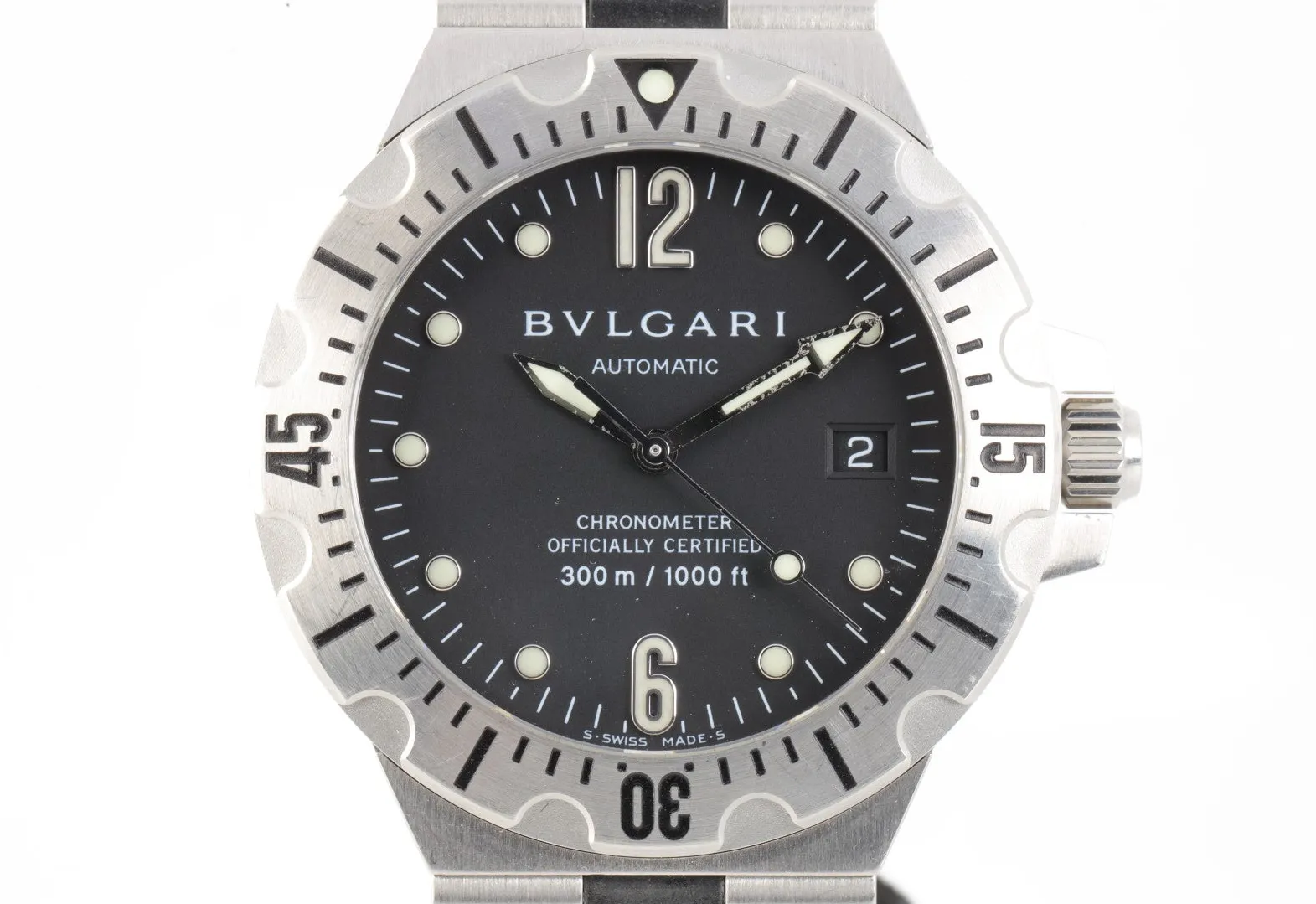 Bulgari Diagono SD 40 S 40mm Stainless steel