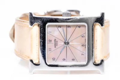 Hermès HH1.210 30mm Stainless steel Mother-of-pearl