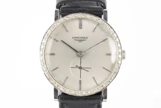 Longines 18k white gold