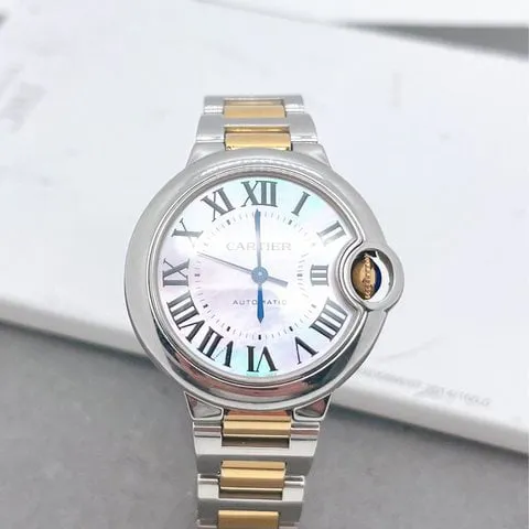 Cartier Ballon Bleu W6920070 33mm Stainless steel Mother-of-pearl